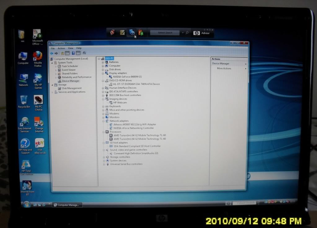 Hp Dv9500 Dv9000 Dv9700 Laptop 2 0ghz 2gb 250gb 17 Wifi Ebay
